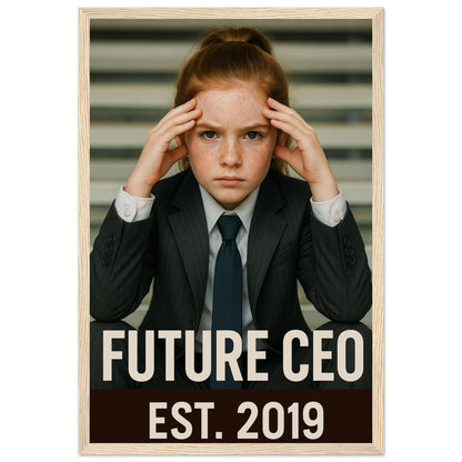 Personalized Kids Portrait – Framed Print - Masterpiece Print