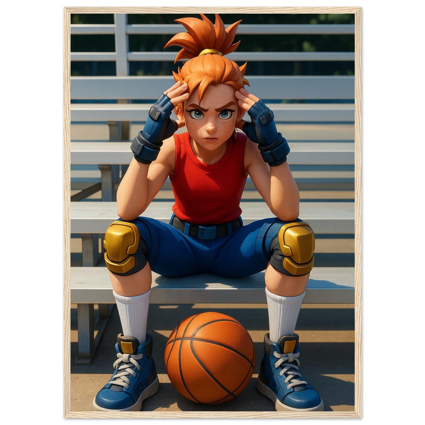 Personalized Kids Portrait – Framed Print - Masterpiece Print