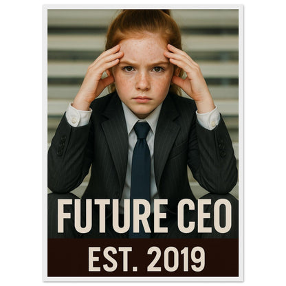 Personalized Kids Portrait – Framed Print - Masterpiece Print