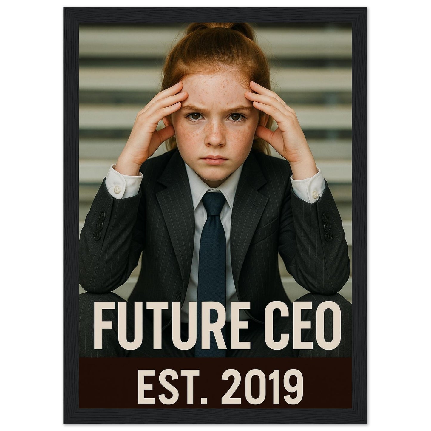 Personalized Kids Portrait – Framed Print - Masterpiece Print