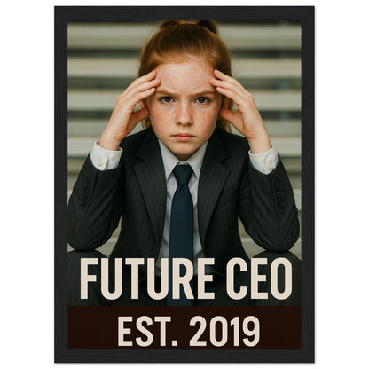 Personalized Kids Portrait – Framed Print - Masterpiece Print