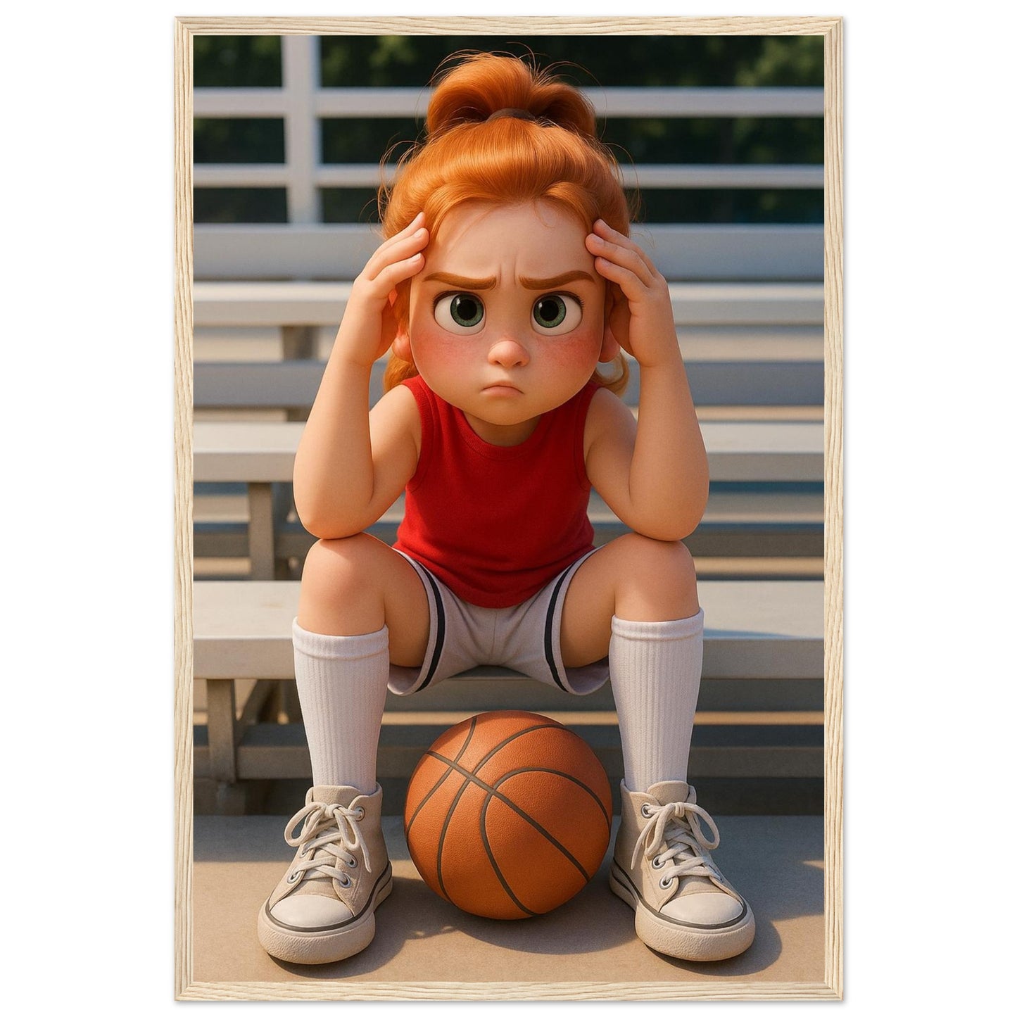 Personalized Kids Portrait – Framed Print - Masterpiece Print