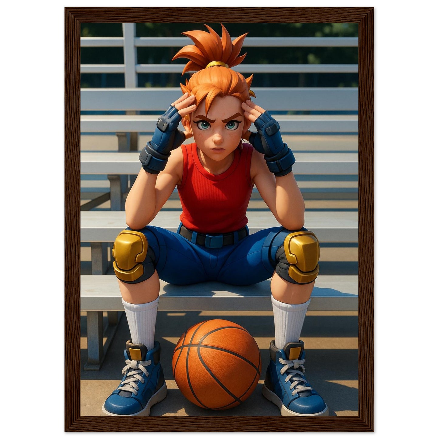 Personalized Kids Portrait – Framed Print - Masterpiece Print