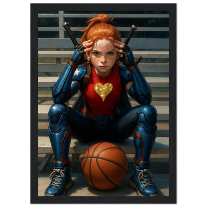 Personalized Kids Portrait – Framed Print - Masterpiece Print