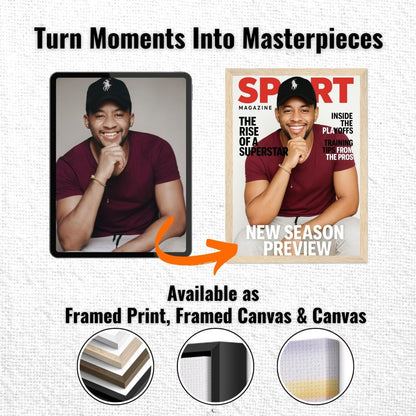 Personalized Magazine Cover – Canvas - Masterpiece Print