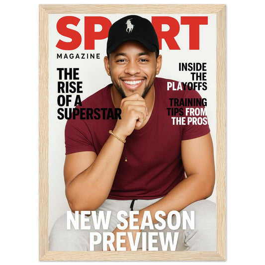 Personalized Magazine Cover – Framed Print - Masterpiece Print