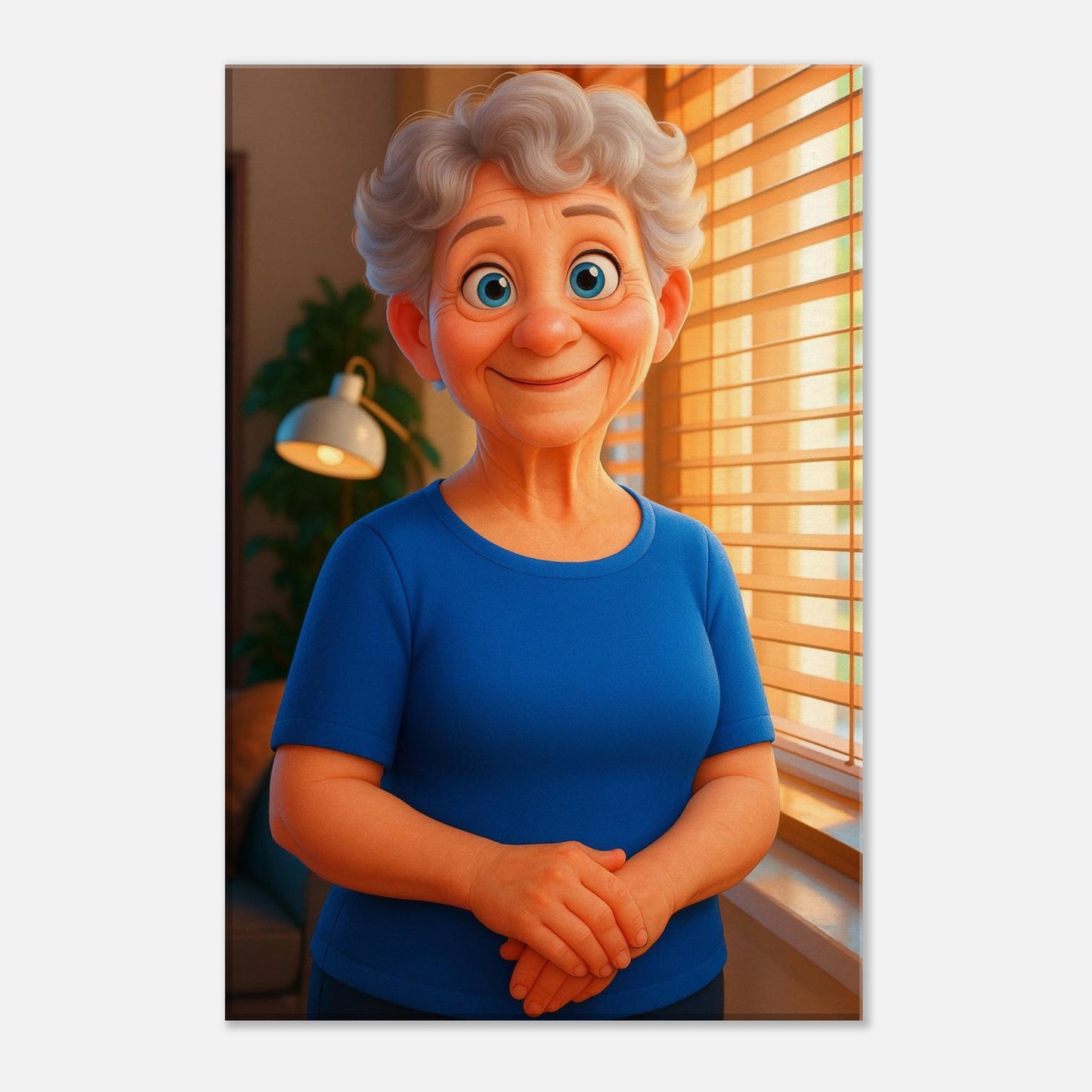 Personalized Mom Portrait – Canvas - Masterpiece Print