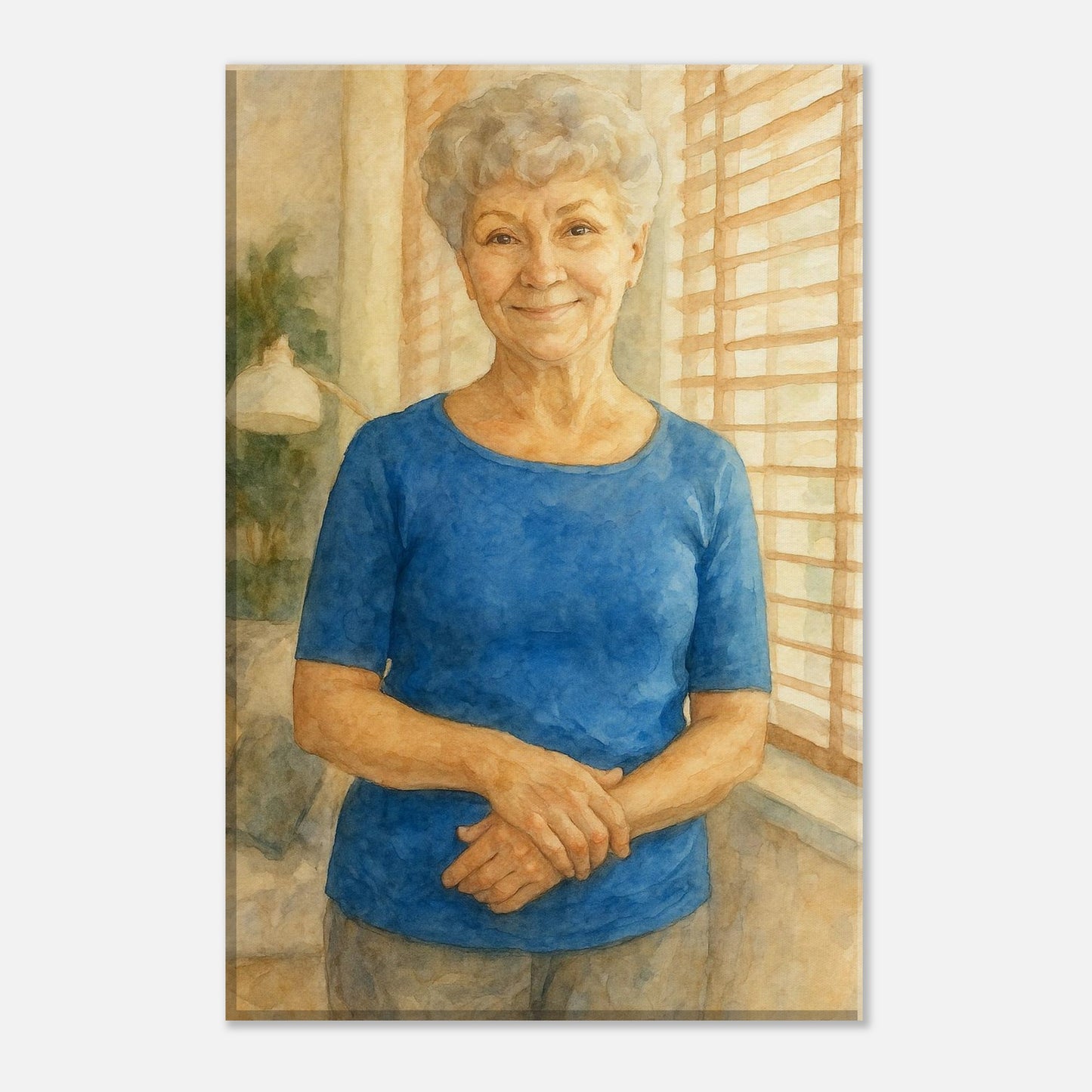 Personalized Mom Portrait – Canvas - Masterpiece Print