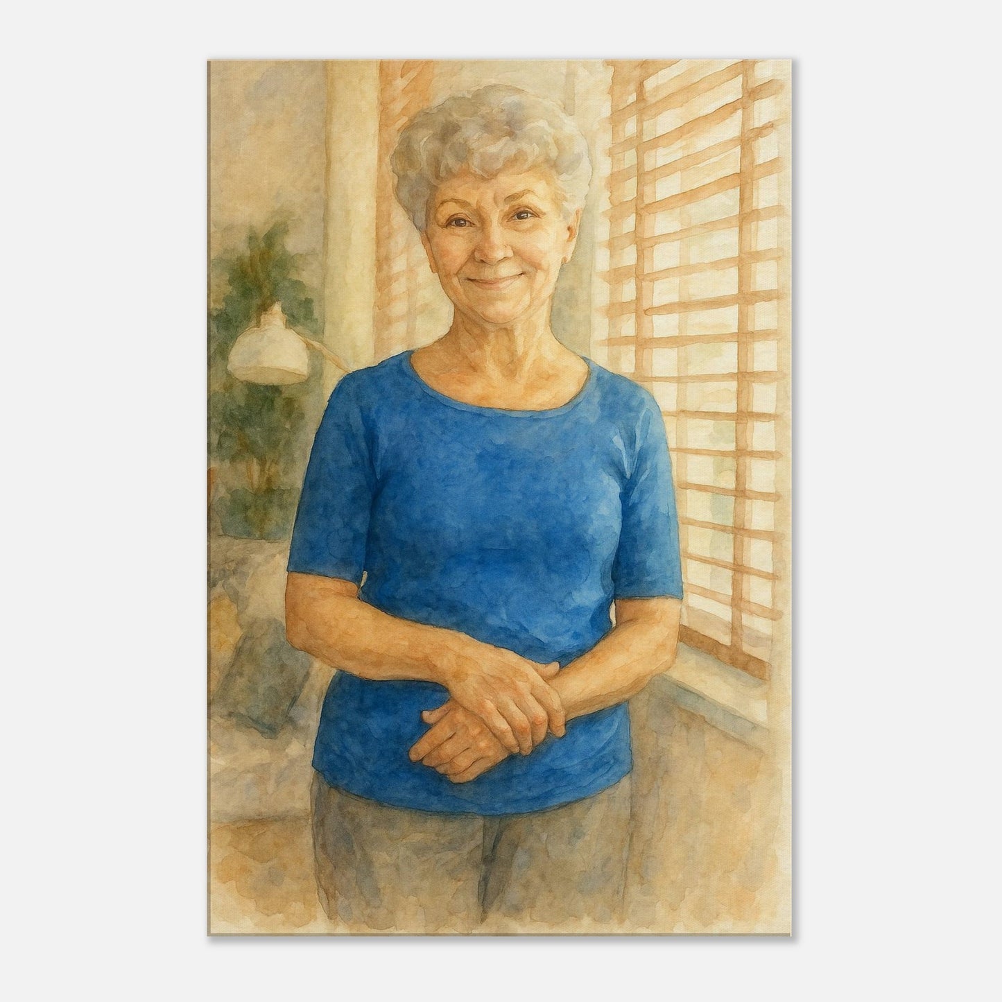 Personalized Mom Portrait – Canvas - Masterpiece Print