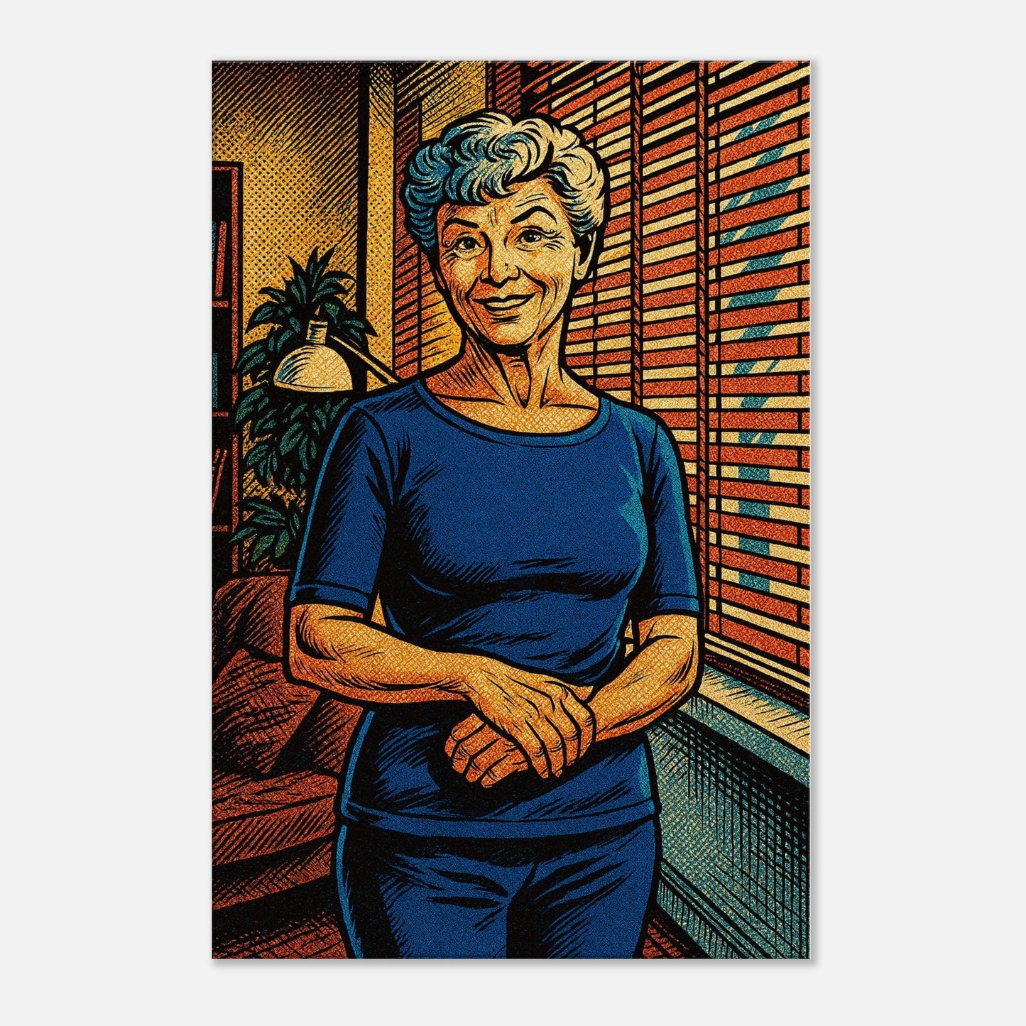 Personalized Mom Portrait – Canvas - Masterpiece Print