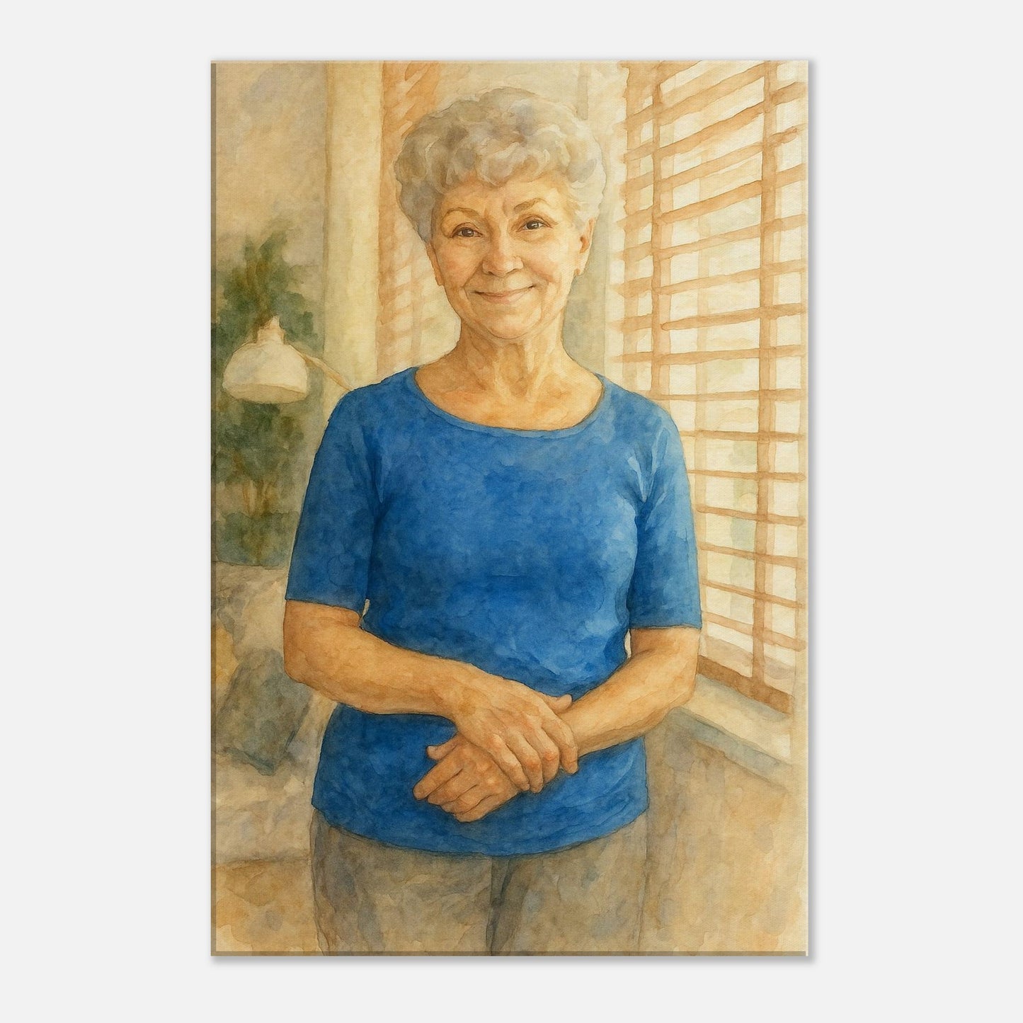 Personalized Mom Portrait – Canvas - Masterpiece Print