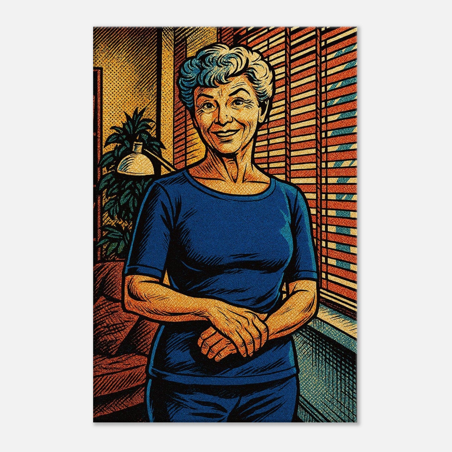 Personalized Mom Portrait – Canvas - Masterpiece Print