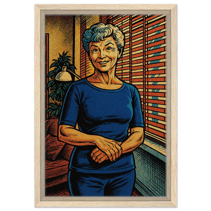 Personalized Mom Portrait – Framed Canvas - Masterpiece Print