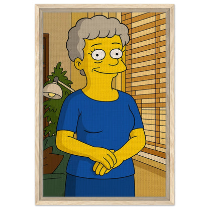 Personalized Mom Portrait – Framed Canvas - Masterpiece Print