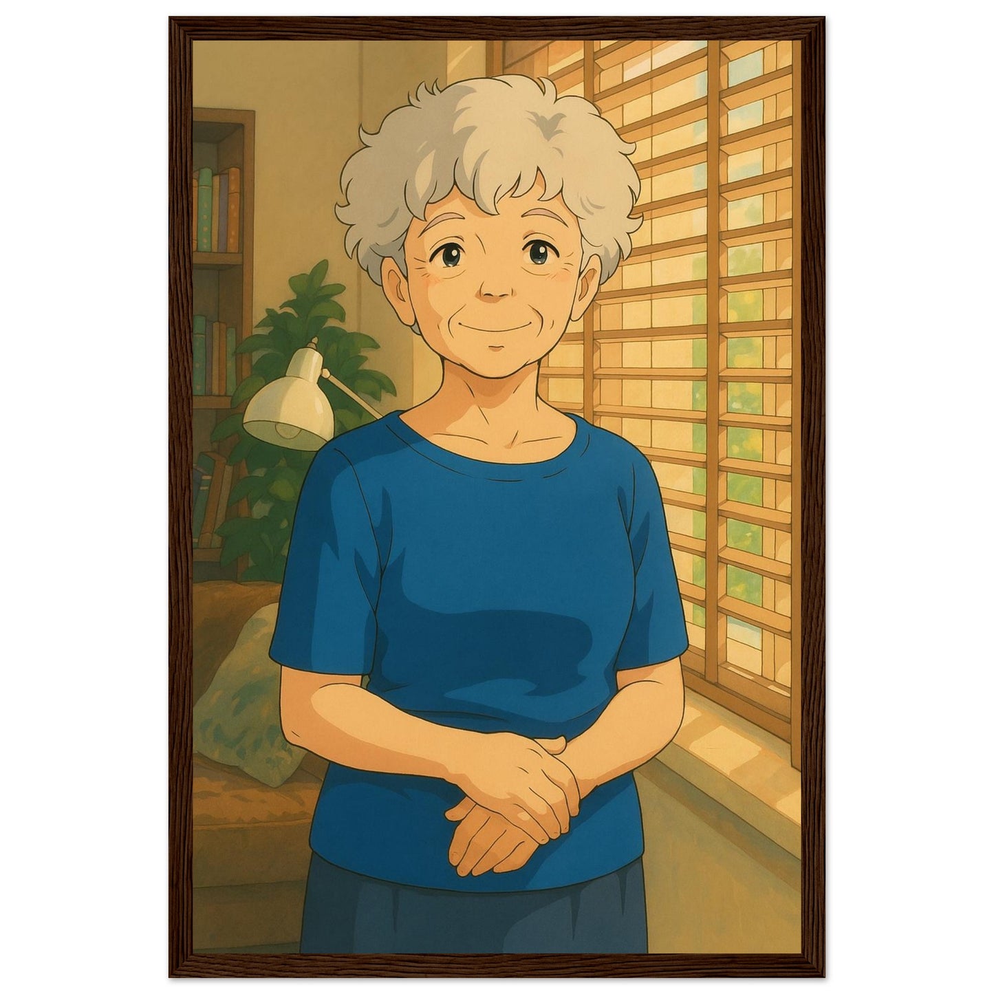 Personalized Mom Portrait – Framed Print - Masterpiece Print