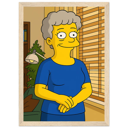 Personalized Mom Portrait – Framed Print - Masterpiece Print