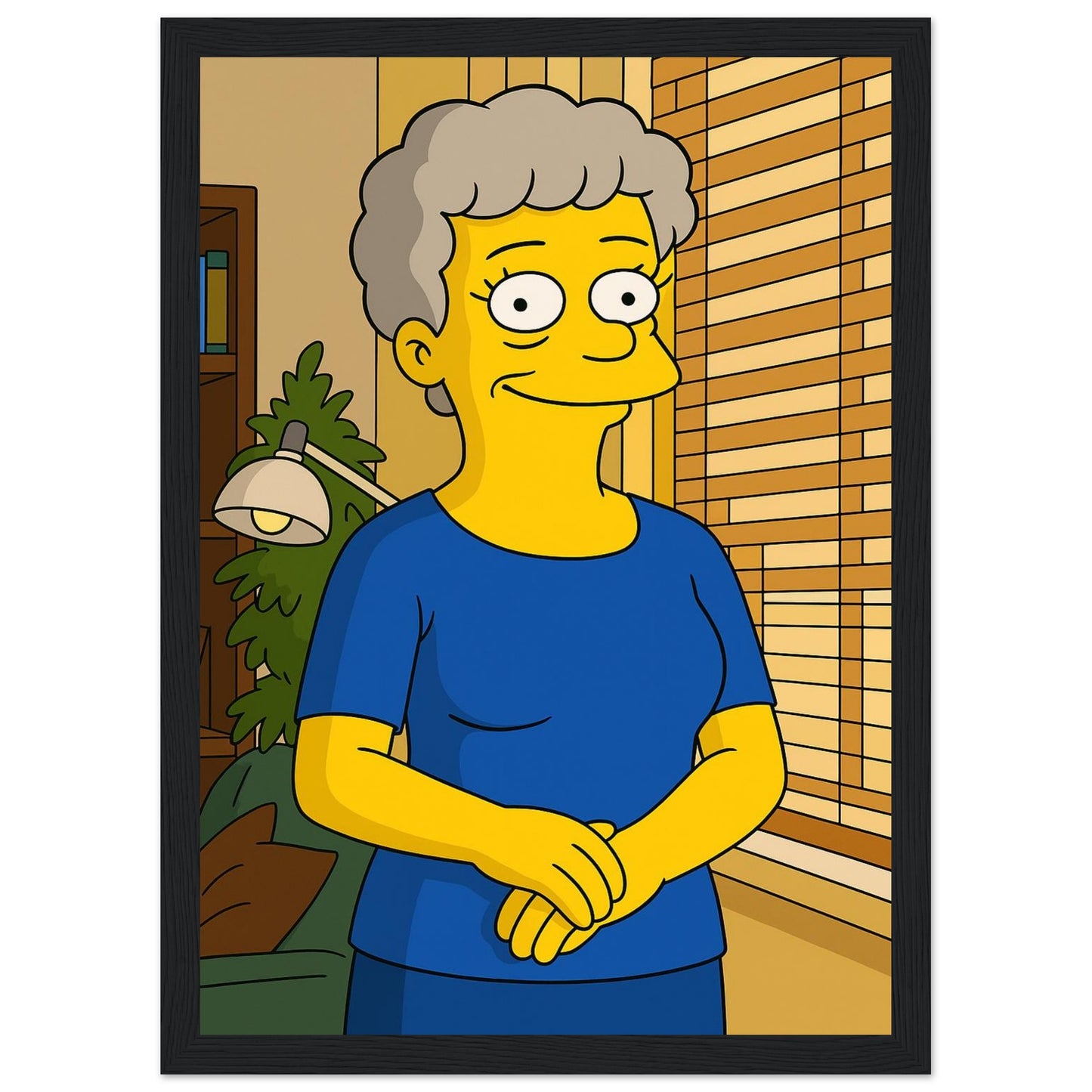 Personalized Mom Portrait – Framed Print - Masterpiece Print