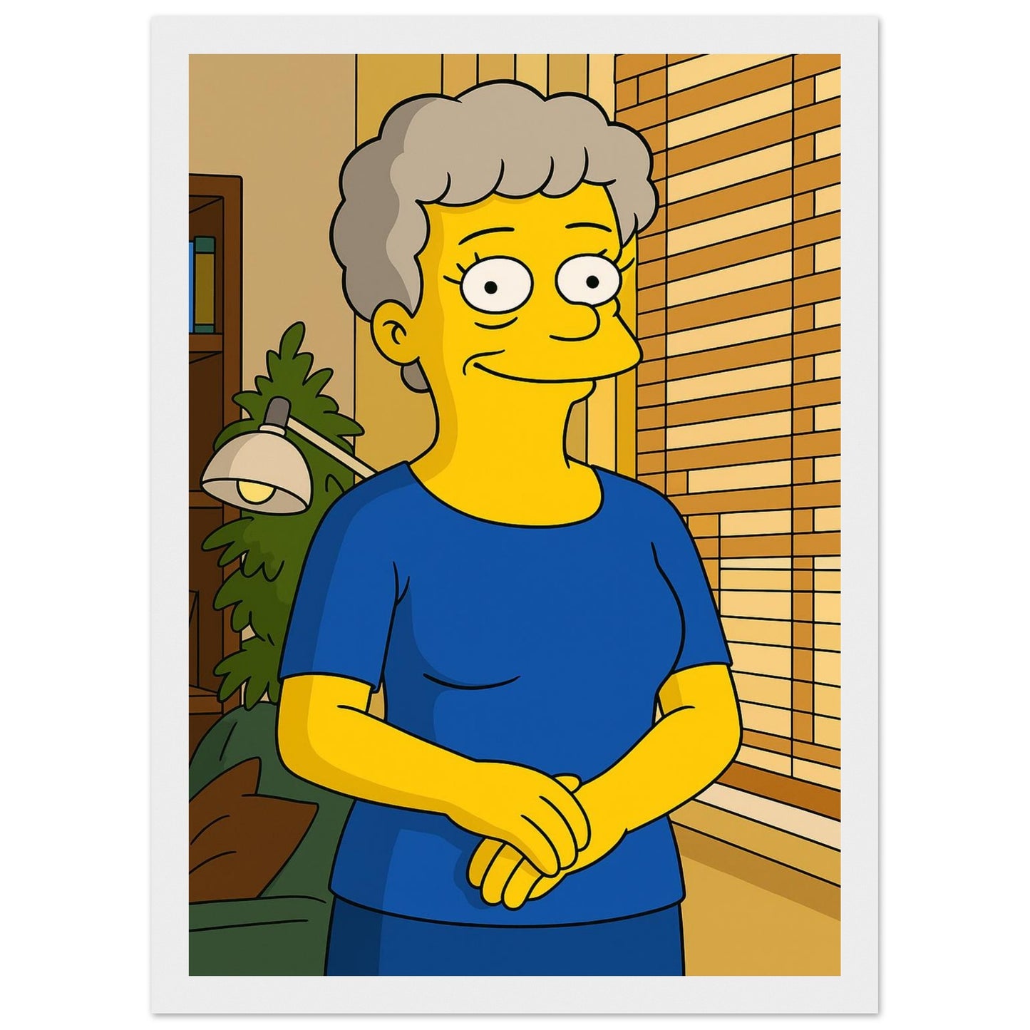 Personalized Mom Portrait – Framed Print - Masterpiece Print