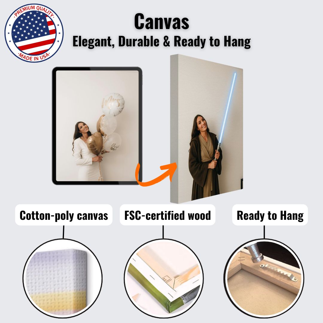 Personalized Movie Portrait – Canvas - Masterpiece Print
