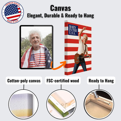 Personalized Music Star Portrait – Canvas - Masterpiece Print