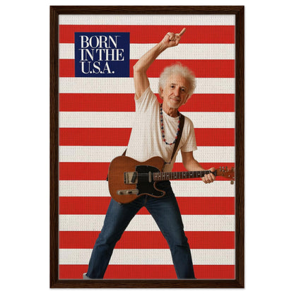 Personalized Music Star Portrait – Framed Canvas - Masterpiece Print