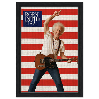 Personalized Music Star Portrait – Framed Canvas - Masterpiece Print