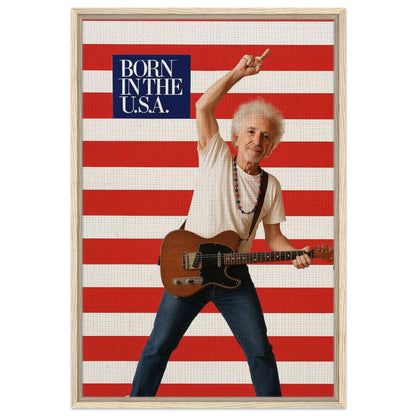 Personalized Music Star Portrait – Framed Canvas - Masterpiece Print