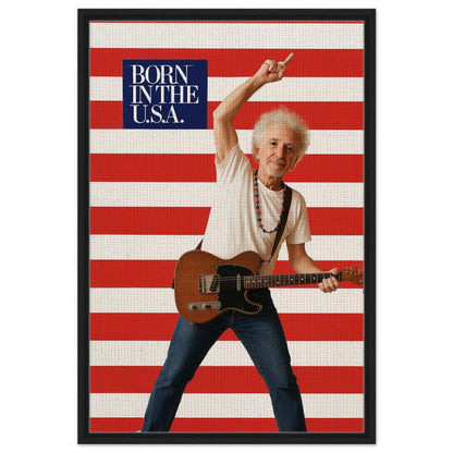 Personalized Music Star Portrait – Framed Canvas - Masterpiece Print