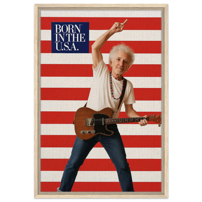 Personalized Music Star Portrait – Framed Canvas - Masterpiece Print