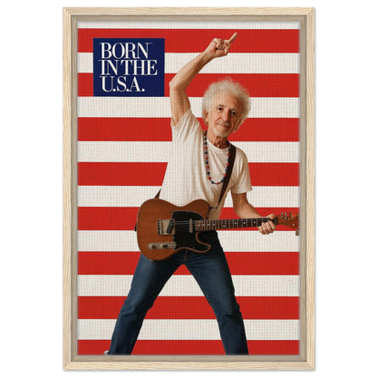 Personalized Music Star Portrait – Framed Canvas - Masterpiece Print