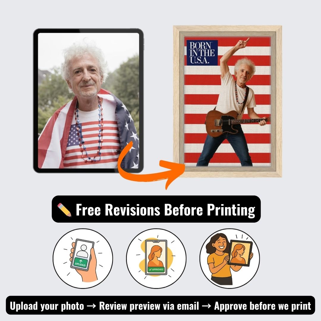 Personalized Music Star Portrait – Canvas - Masterpiece Print