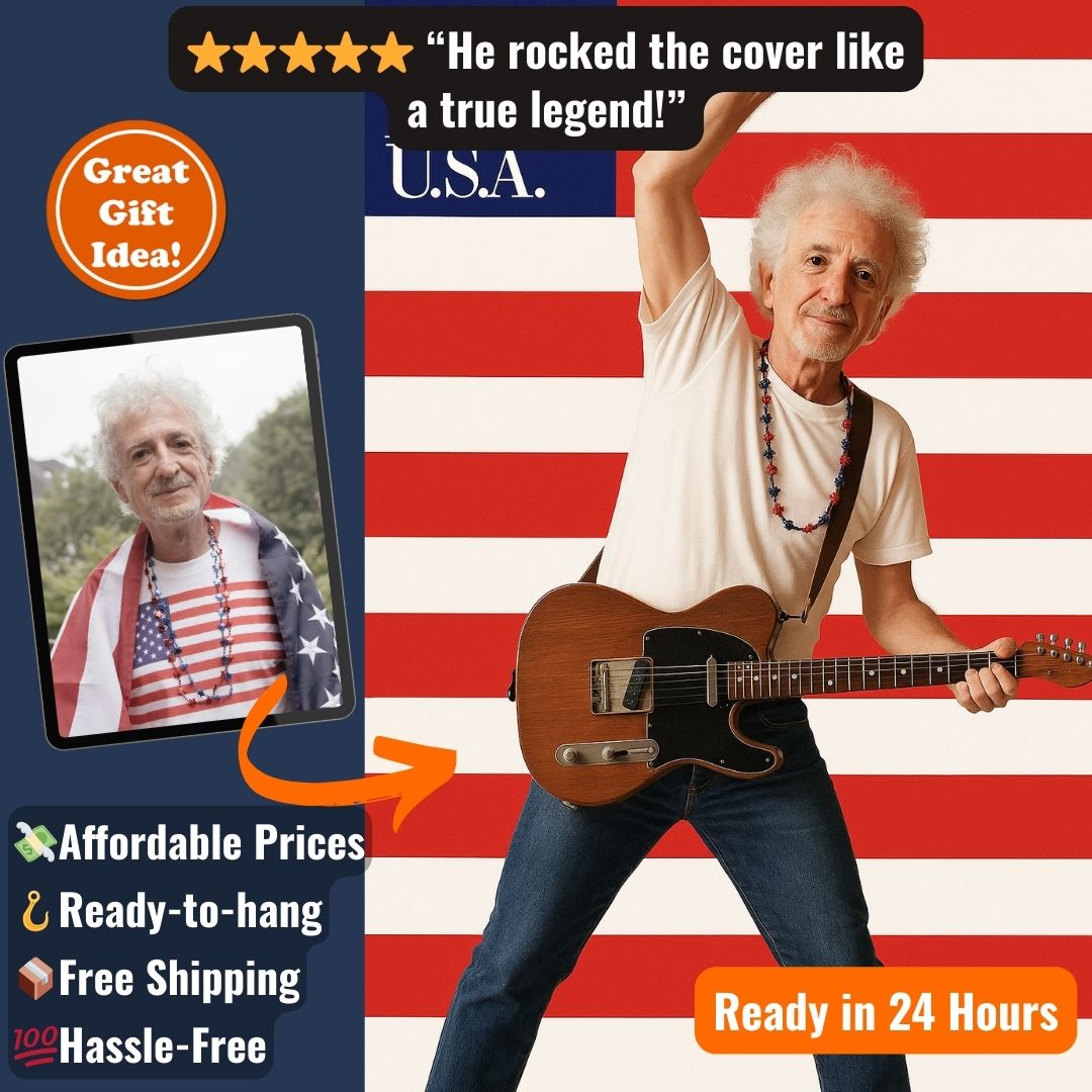 Personalized Music Star Portrait – Canvas - Masterpiece Print