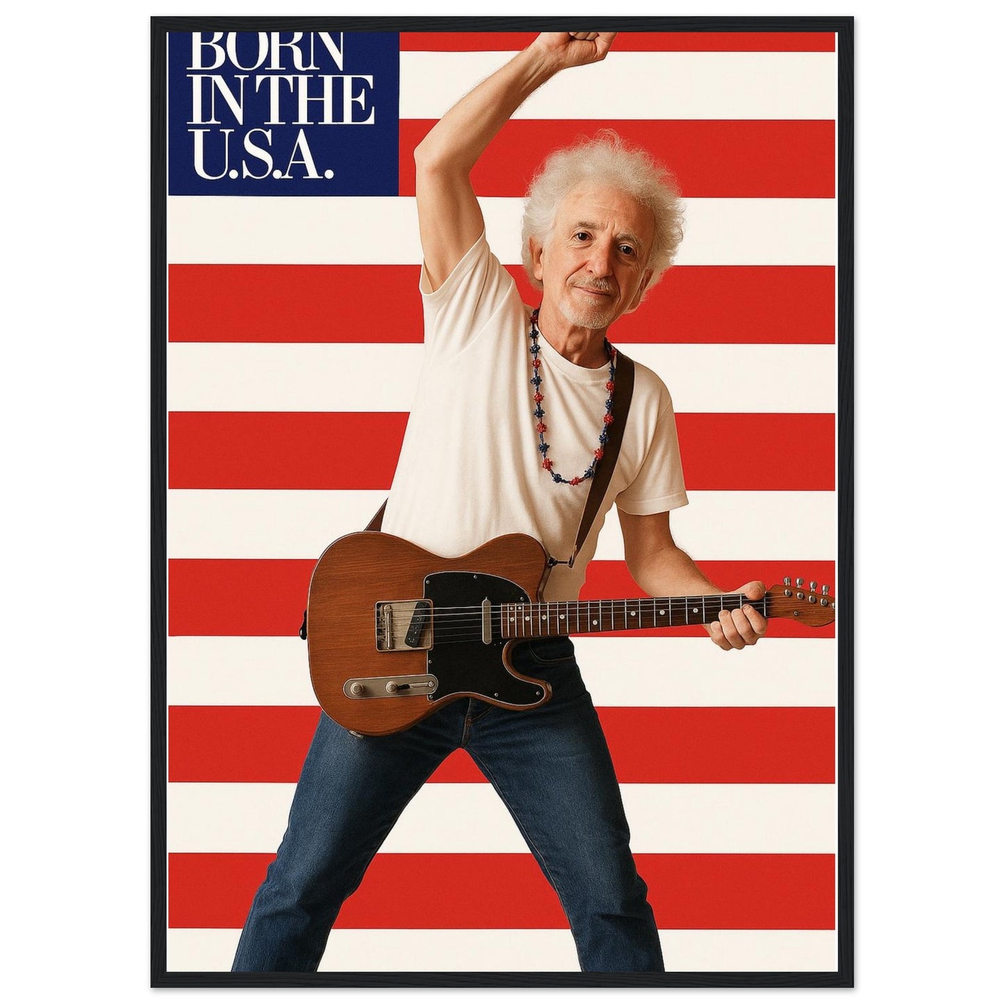 Personalized Music Star Portrait – Framed Print - Masterpiece Print