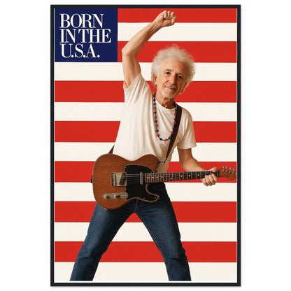 Personalized Music Star Portrait – Framed Print - Masterpiece Print