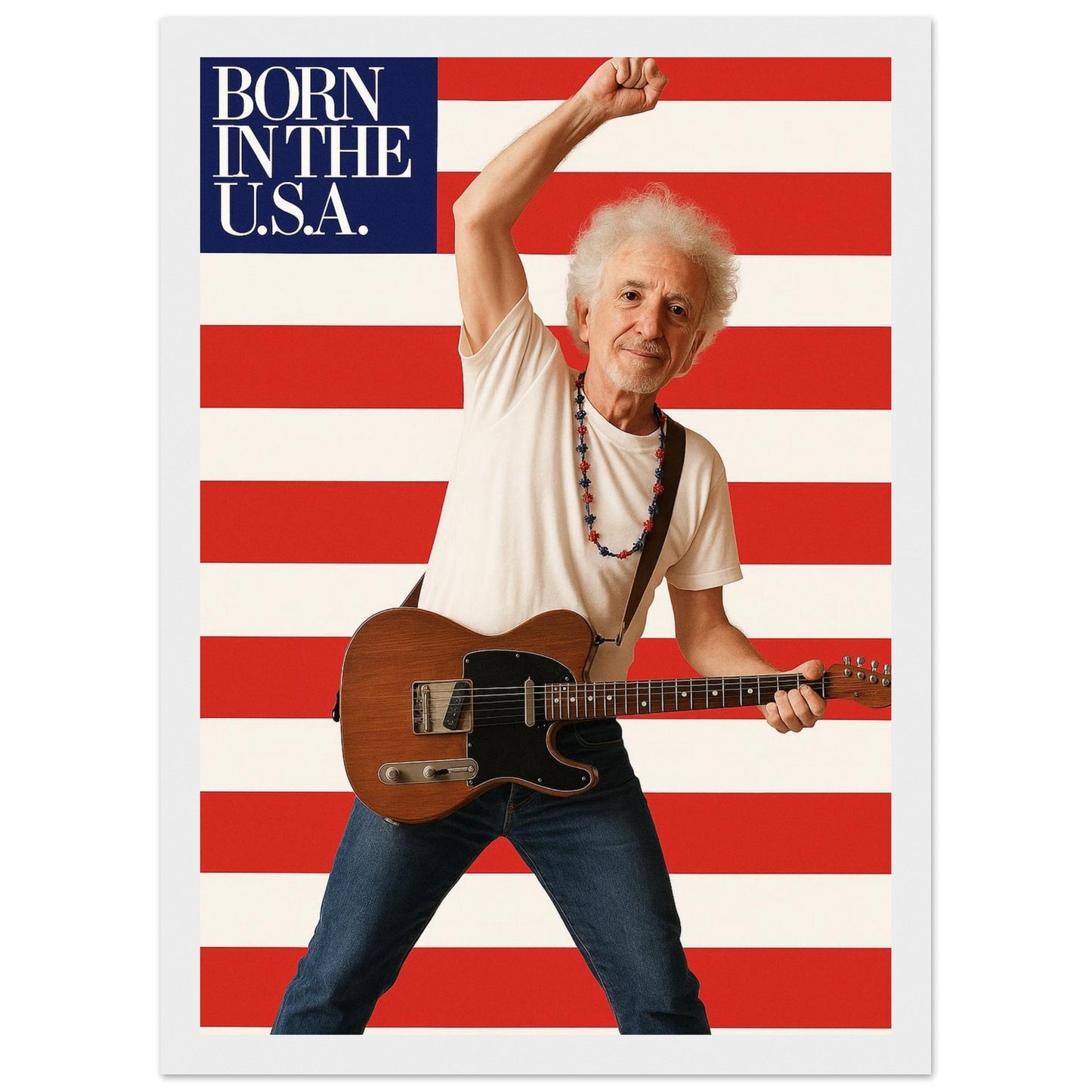 Personalized Music Star Portrait – Framed Print - Masterpiece Print