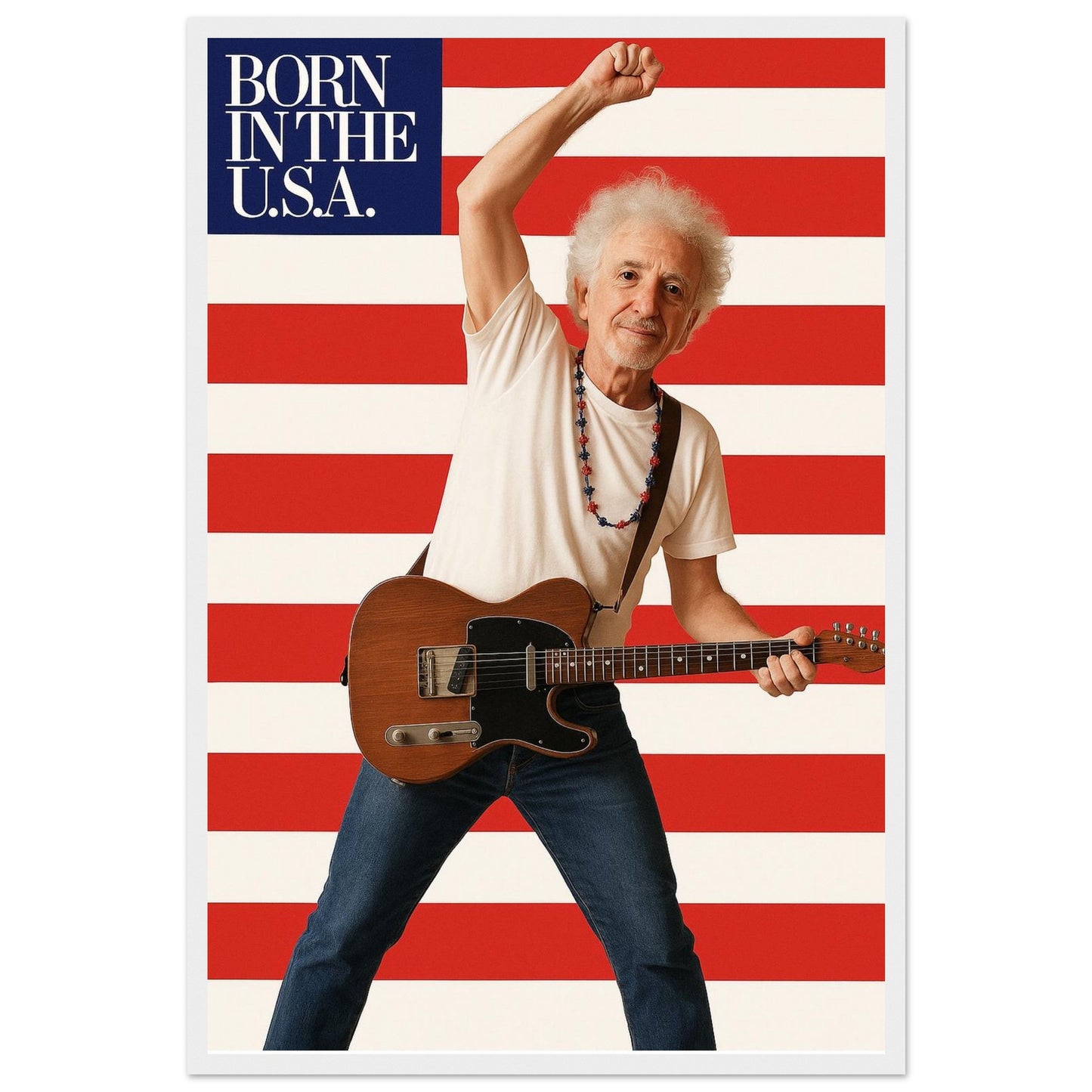 Personalized Music Star Portrait – Framed Print - Masterpiece Print