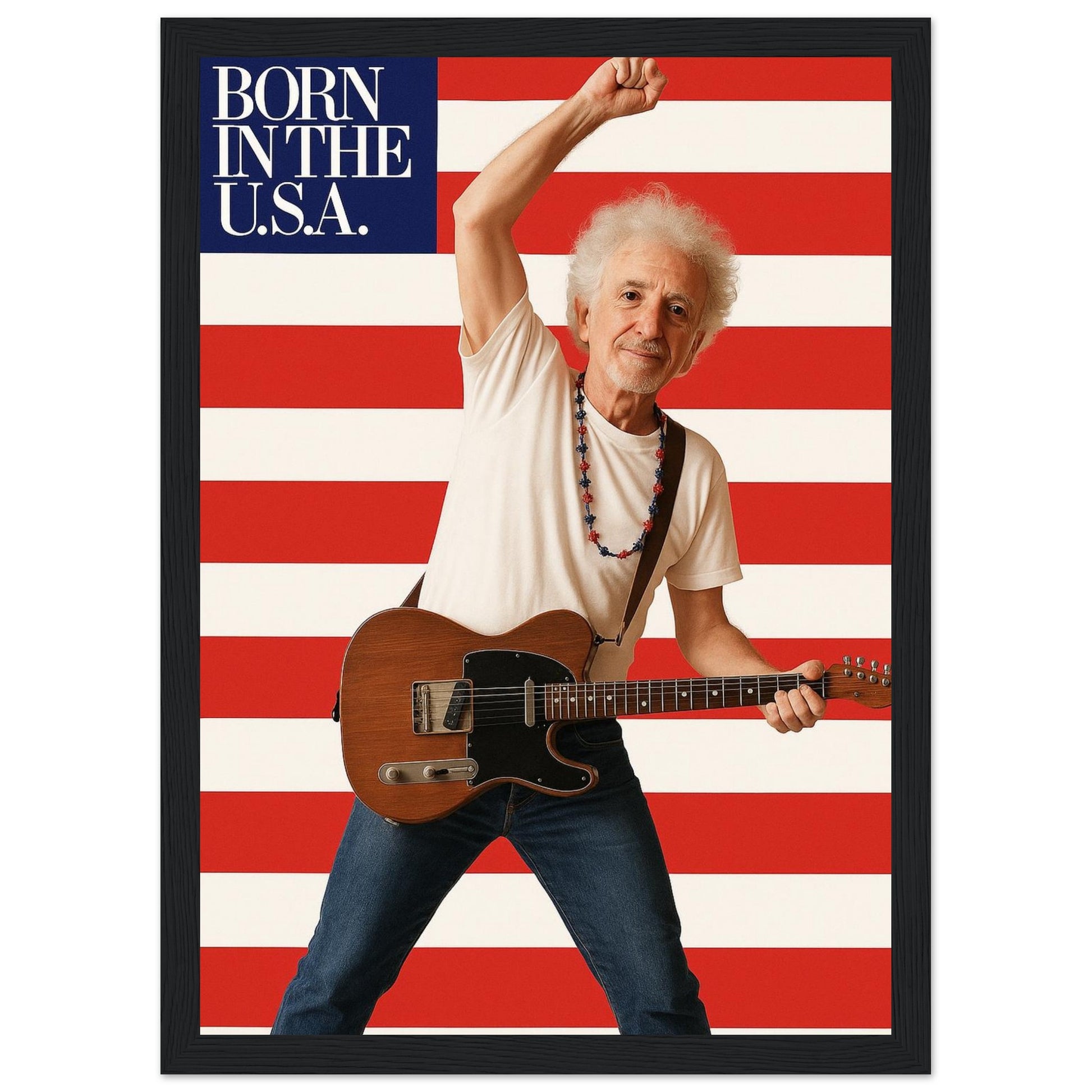 Personalized Music Star Portrait – Framed Print - Masterpiece Print