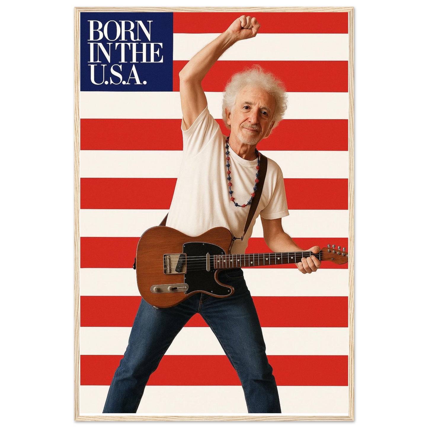 Personalized Music Star Portrait – Framed Print - Masterpiece Print