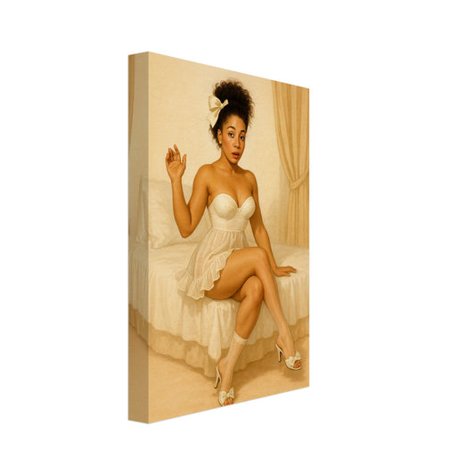 Personalized Pin-Up Portrait – Canvas - Masterpiece Print