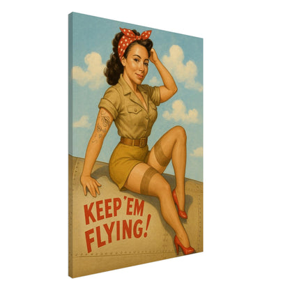 Personalized Pin-Up Portrait – Canvas - Masterpiece Print