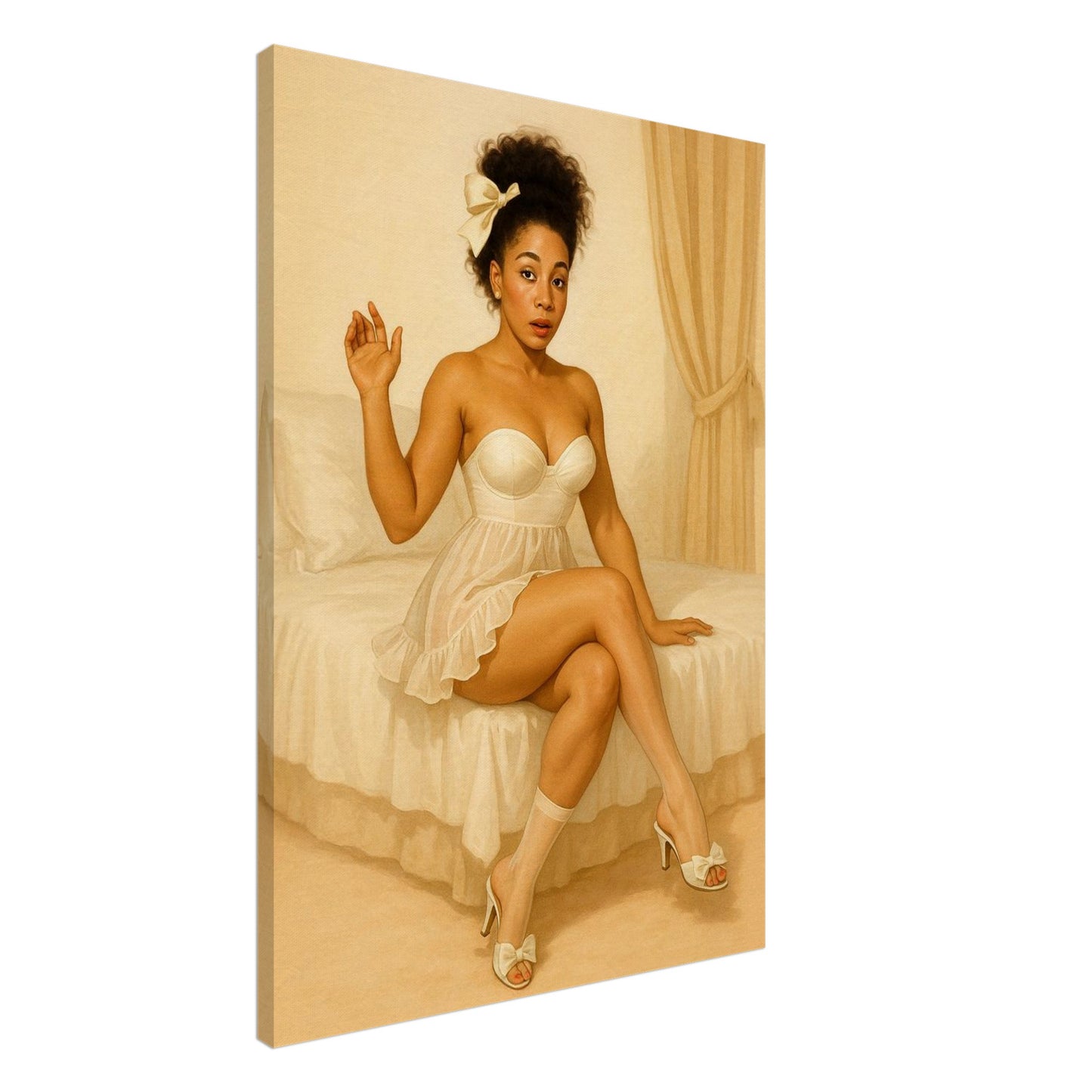 Personalized Pin-Up Portrait – Canvas - Masterpiece Print