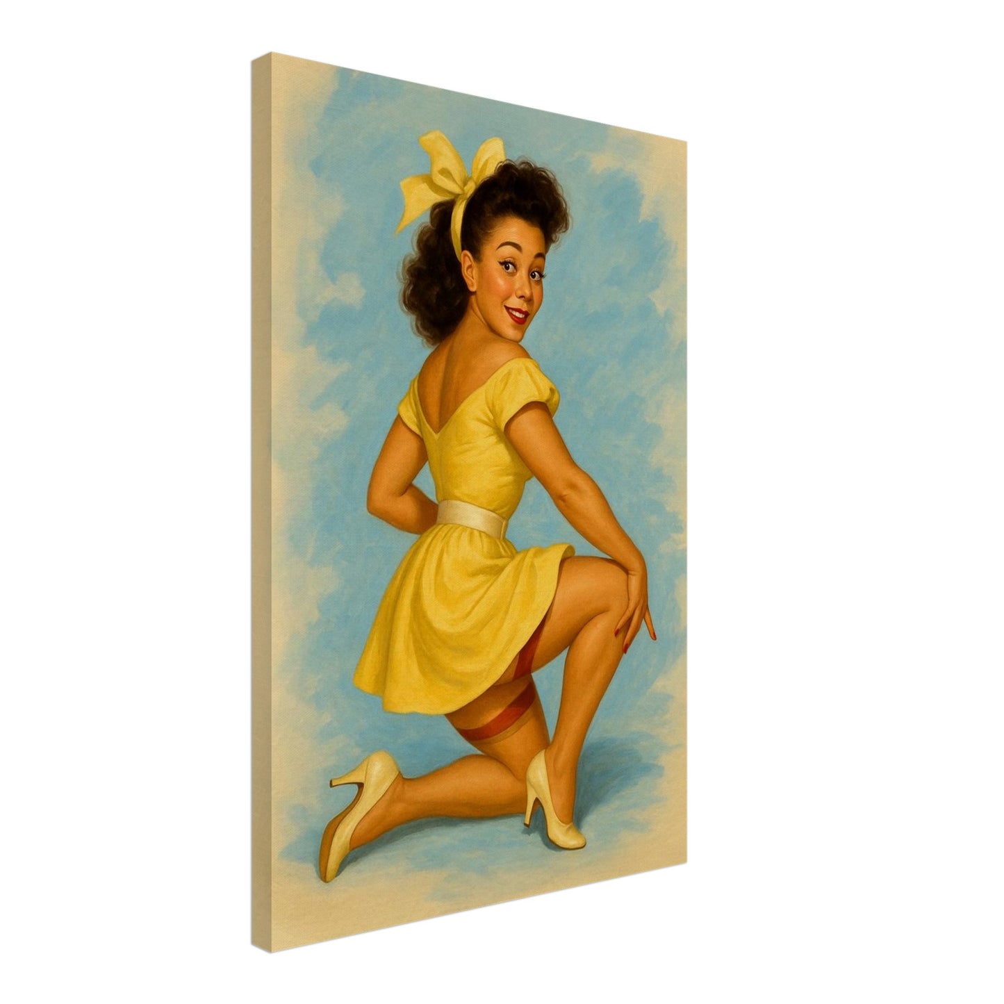 Personalized Pin-Up Portrait – Canvas - Masterpiece Print