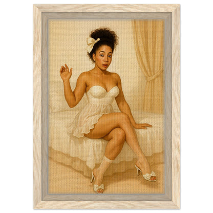 Personalized Pin-Up Portrait – Framed Canvas - Masterpiece Print