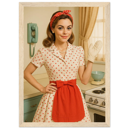 Personalized Pin-Up Portrait – Framed Print - Masterpiece Print