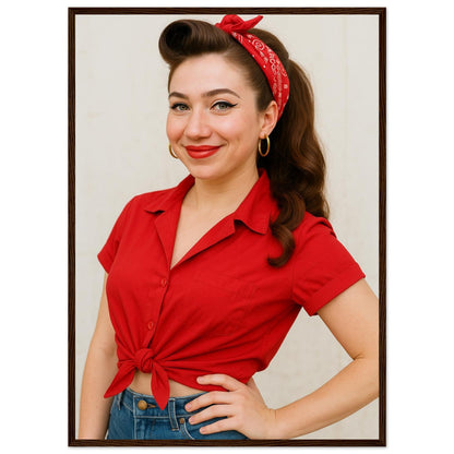 Personalized Pin-Up Portrait – Framed Print - Masterpiece Print