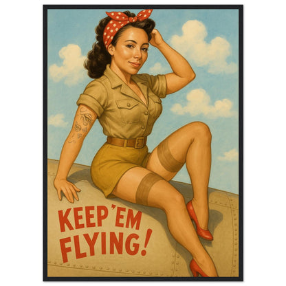 Personalized Pin-Up Portrait – Framed Print - Masterpiece Print