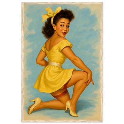 Personalized Pin-Up Portrait – Framed Print - Masterpiece Print