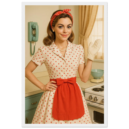 Personalized Pin-Up Portrait – Framed Print - Masterpiece Print