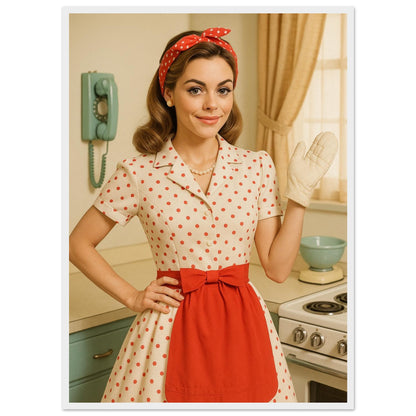 Personalized Pin-Up Portrait – Framed Print - Masterpiece Print