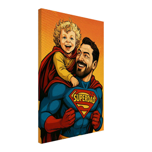Personalized Portrait for Father – Canvas - Masterpiece Print